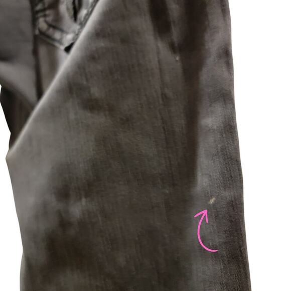 ROCK REVIVAL Gray Ben Straight Leather Detail Jeans Mens 36 Rebel Biker 90's - Picture 15 of 16